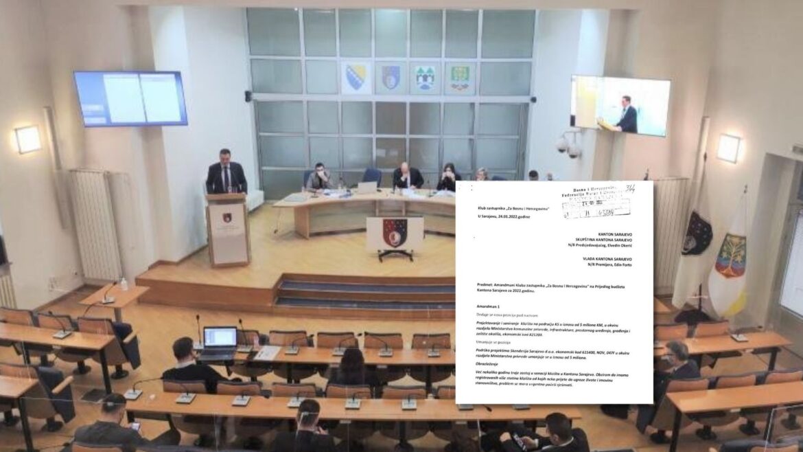 Pročitajte amandmane kluba SBiH na prijedlog budžeta Kantona Sarajevo